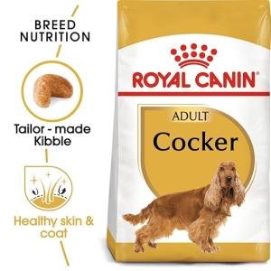 Royal Canin Cocker Pellet Adult Dog Food, Meat Flavor, 3 Kg,Pack of 1