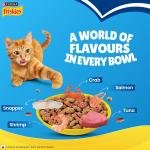 Friskies Seafood Sensations Adult Dry Cat Food, 1kg, Contains Tuna Salmon, Snapper, Crab & Shrimp Flavours