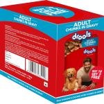 Drools Adult Wet Dog Food, Real Chicken and Chicken Liver Chunks in Gravy,10 Pouches + 2 Pouches Free (12 x 60g)
