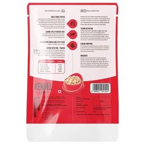 Kennel Kitchen Supreme Cuts in Gravy, Chicken Liver Recipe with Pumpkin, 100g/130g (Pack of 4) | Wet Dog Food Gravy for Adult & Puppy | Limited Ingredient Chunks High in Fibre & Good for Hydration