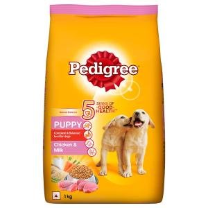 Pedigree Puppy Dry Dog Food, Chicken & Milk, 1 kg Pack