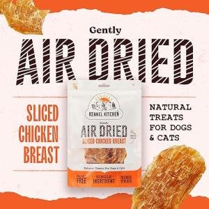 Kennel Kitchen Air Dried Dog and Cat Treats | Sliced Chicken Breast | 70g (Pack of 1) | Grain Free Natural Treats | Single Ingredient | Preservative Free