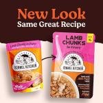 Kennel Kitchen Adult & Puppy Dog Food, Chicken and Lamb Chunks in Gravy, 12 Pouches (12 x 80g Each)
